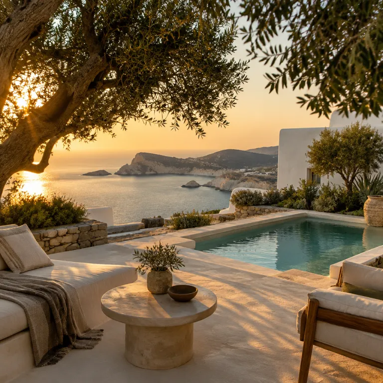 An elegant guide to luxury hotels on Milos island